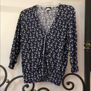 Nautical J. Crew cardigan